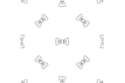 Vintage bow tie pattern seamless vector