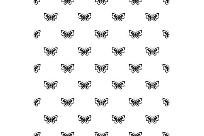 Unusual butterfly pattern seamless vector