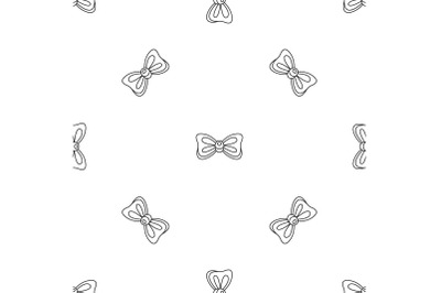 Rounded bow tie pattern seamless vector