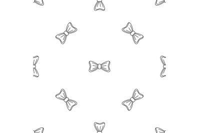 Bride bow tie pattern seamless vector