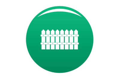 Low fence icon vector green