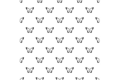 Flying moth pattern seamless vector