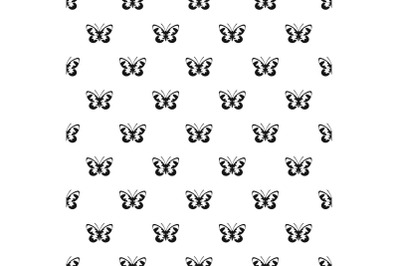 Butterfly with ornament pattern seamless vector