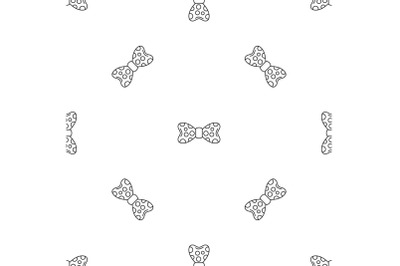 Dot bow tie pattern seamless vector