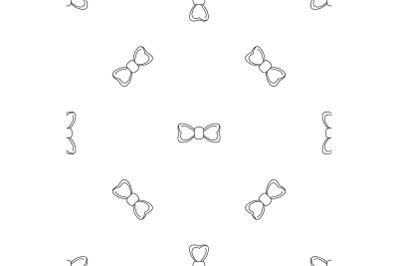 Hipster bow tie pattern seamless vector