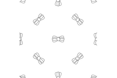 Fashion bow tie pattern seamless vector