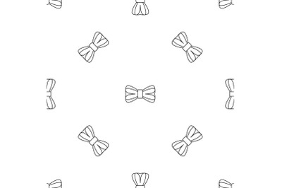 Elegance bow tie pattern seamless vector