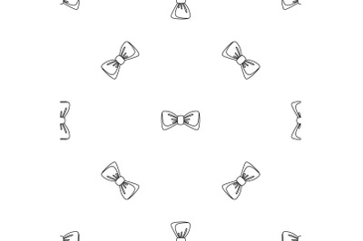 Old bow tie pattern seamless vector