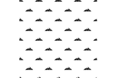 Alpine mountain pattern seamless vector