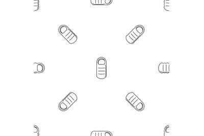 Sleeping bag pattern seamless vector