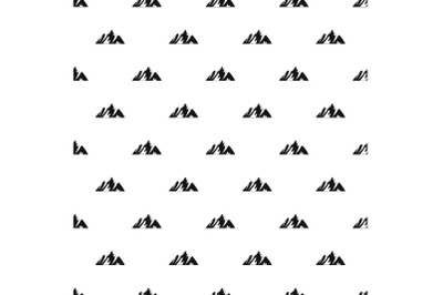 Top of mountain pattern seamless vector