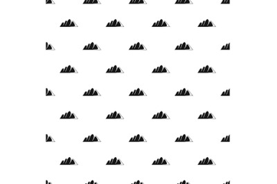 Europe mountain pattern seamless vector