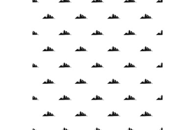 Mountain adventure pattern seamless vector