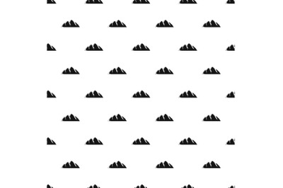 Large mountain pattern seamless vector