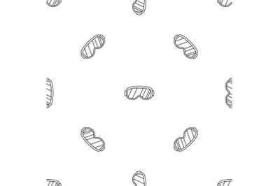 Ski glasses pattern seamless vector