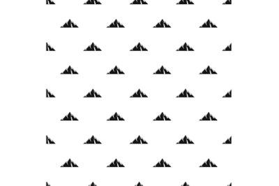 Pointing mountain pattern seamless vector