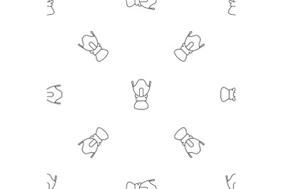 Face winter protection pattern seamless vector