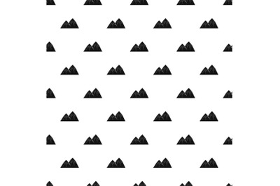 Snow peak pattern seamless vector