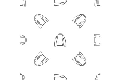 Thermo clothes pattern seamless vector