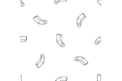 Winter socks pattern seamless vector
