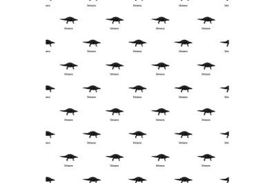 Silvisaurus pattern seamless vector