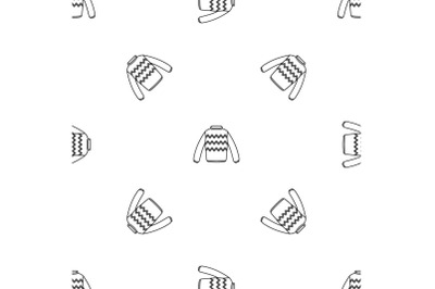 Winter sweater pattern seamless vector