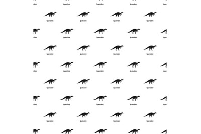 Iguanodone pattern seamless vector