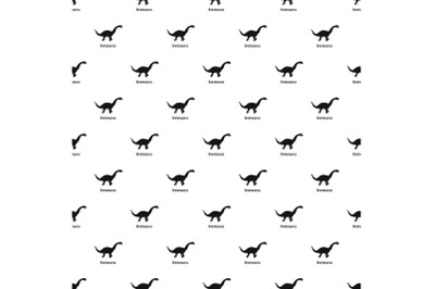 Brontosaurus pattern seamless vector