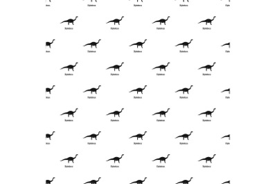 Diplodocus pattern seamless vector