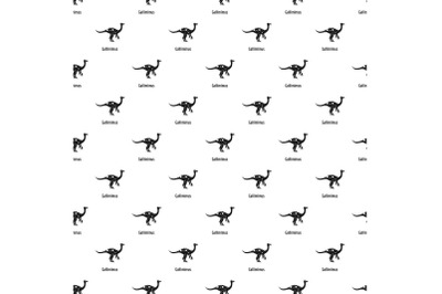 Gallimimus pattern seamless vector