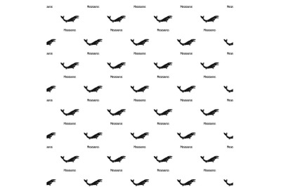 Mosasaurus pattern seamless vector