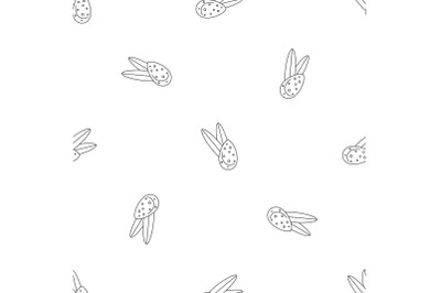 Leaves almond pattern seamless vector