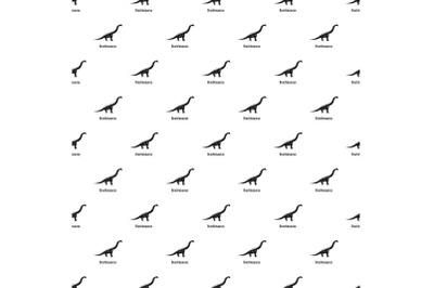 Brachiosaurus pattern seamless vector