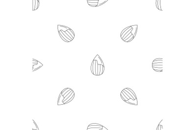Almond pattern seamless vector