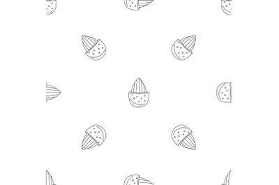 Half shell almond pattern seamless vector