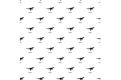 Allosaurus pattern seamless vector