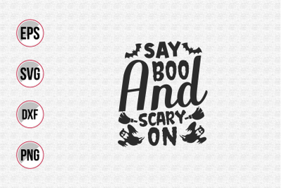 Halloween quotes typographic vector svg.