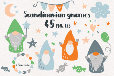 Scandinavian gnome svg Holiday gnome clip art Gnome png Birthday party