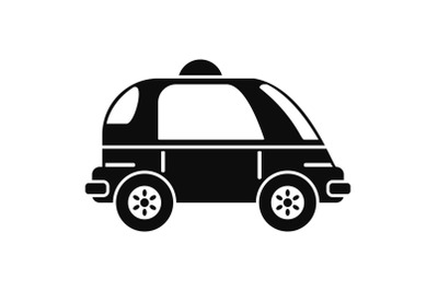 Driverless car icon, simple style