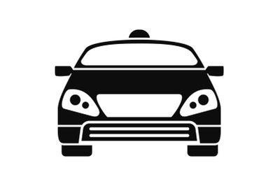 Smart modern car icon, simple style