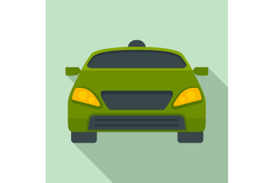 Smart modern car icon, flat style