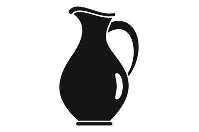 Water jug icon, simple style