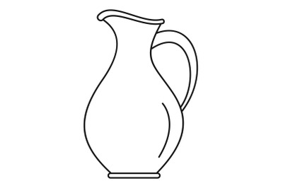 Water jug icon, outline style