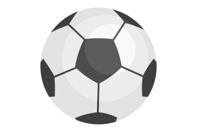 Football ball icon, flat style