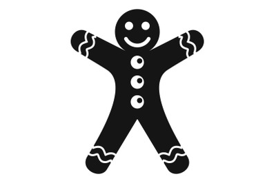 Ginger bread icon, simple style