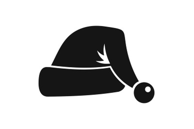 Santa hat icon, simple style