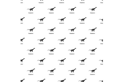 Europasaurus pattern seamless vector