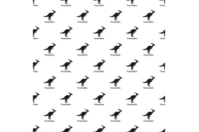 Parasaurolophus pattern seamless vector