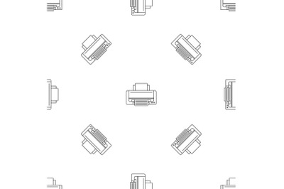 Inkjet printer pattern seamless vector