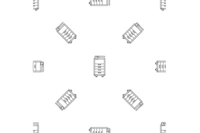 Big office printer pattern seamless vector